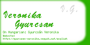 veronika gyurcsan business card