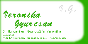 veronika gyurcsan business card